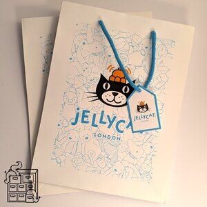 2 Jellycat London Paper Gift Bags Tote with Customizable Gift Tag